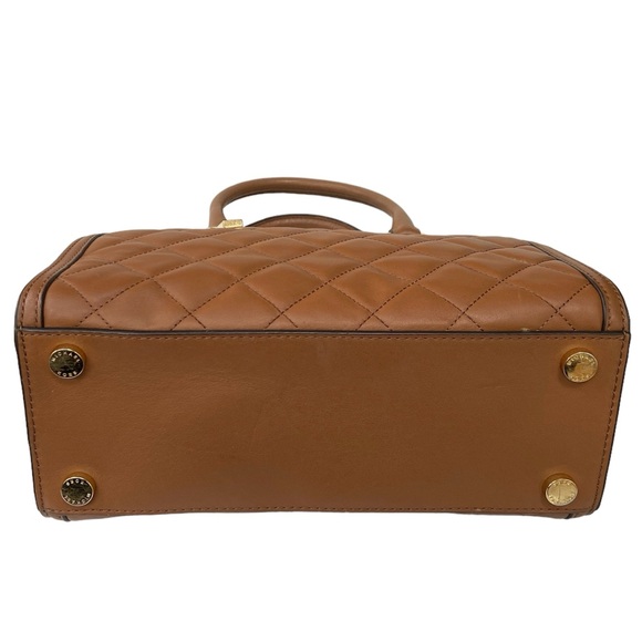 MICHAEL Michael Kors Selma Quilted Leather Large Satchel in Walnut - Picture 8 of 14